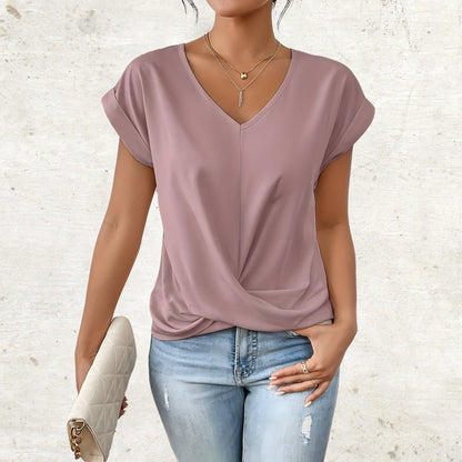 Katharina | Elegant shirt with V-neck