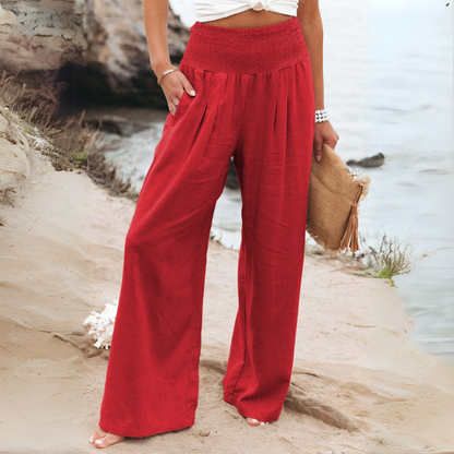 BEATRIX  | FREYA HIGH-WAIST LOOSE FIT TROUSERS