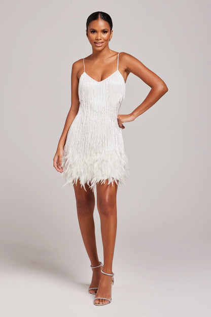 Brielle - Feather Mini Dress
