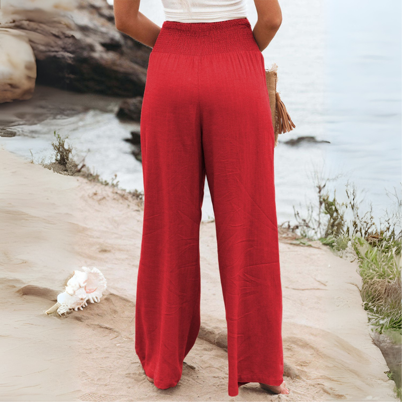 BEATRIX  | FREYA HIGH-WAIST LOOSE FIT TROUSERS