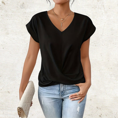 Katharina | Elegant shirt with V-neck