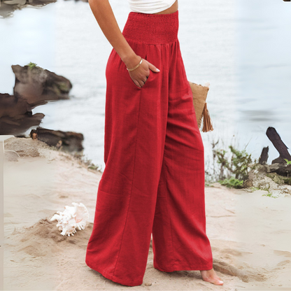 BEATRIX  | FREYA HIGH-WAIST LOOSE FIT TROUSERS