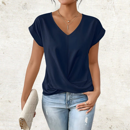Katharina | Elegant shirt with V-neck