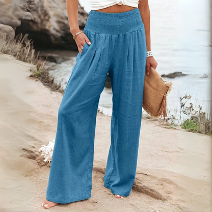 BEATRIX  | FREYA HIGH-WAIST LOOSE FIT TROUSERS