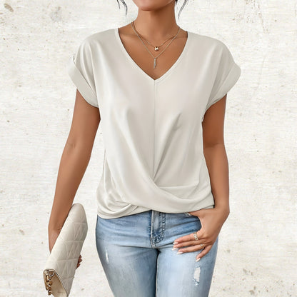 Katharina | Elegant shirt with V-neck
