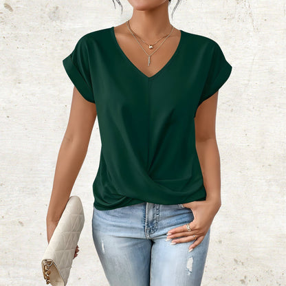 Katharina | Elegant shirt with V-neck