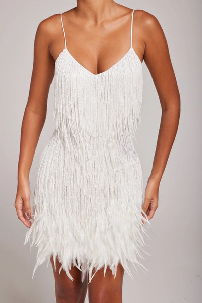 Brielle - Feather Mini Dress