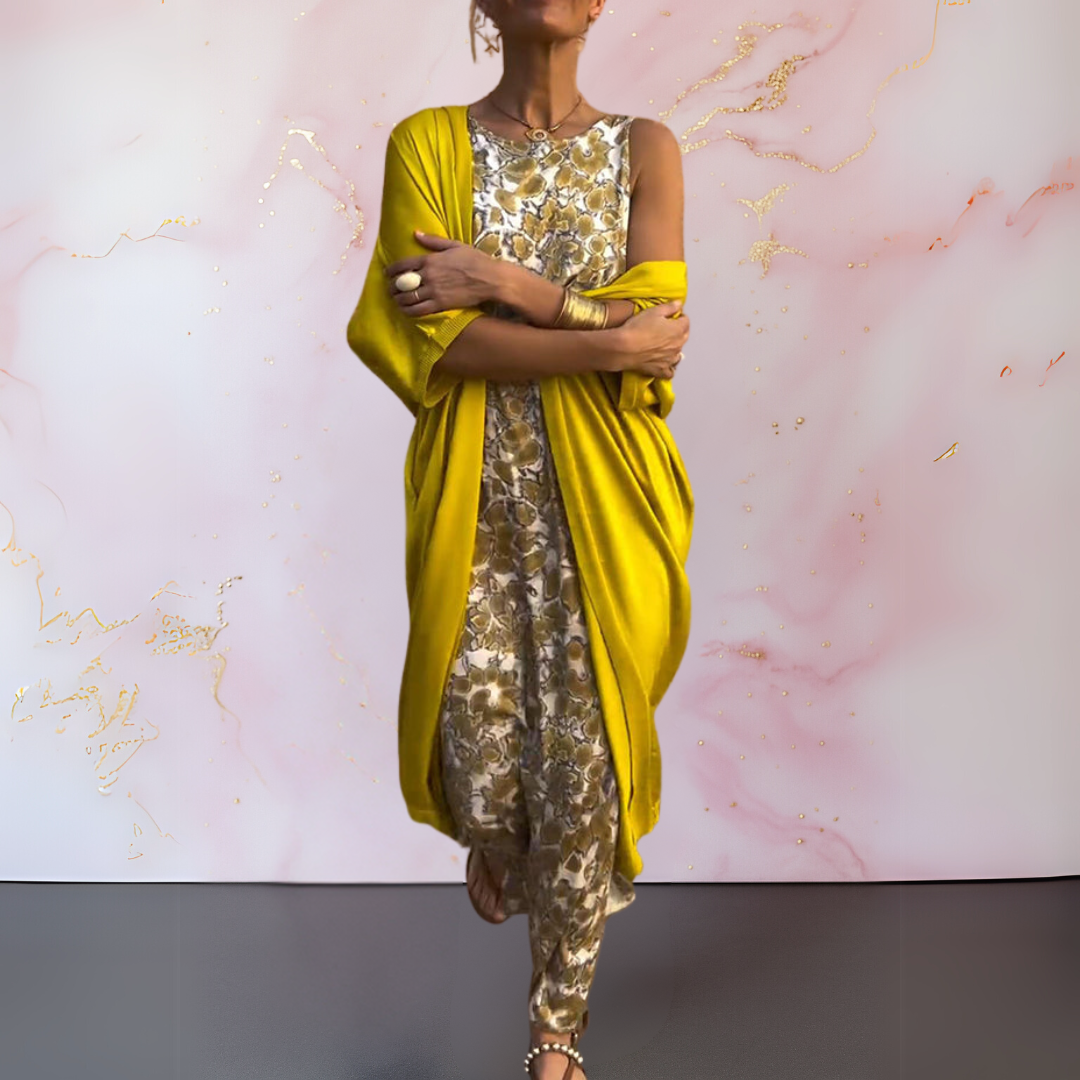 Melanie™ | Elegant Dress with Cardigan