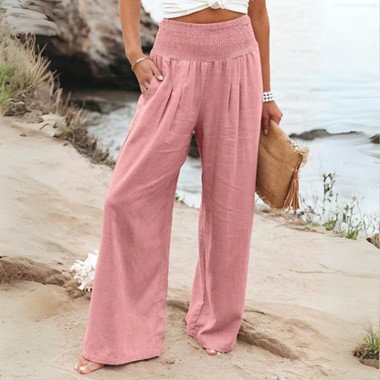 BEATRIX  | FREYA HIGH-WAIST LOOSE FIT TROUSERS