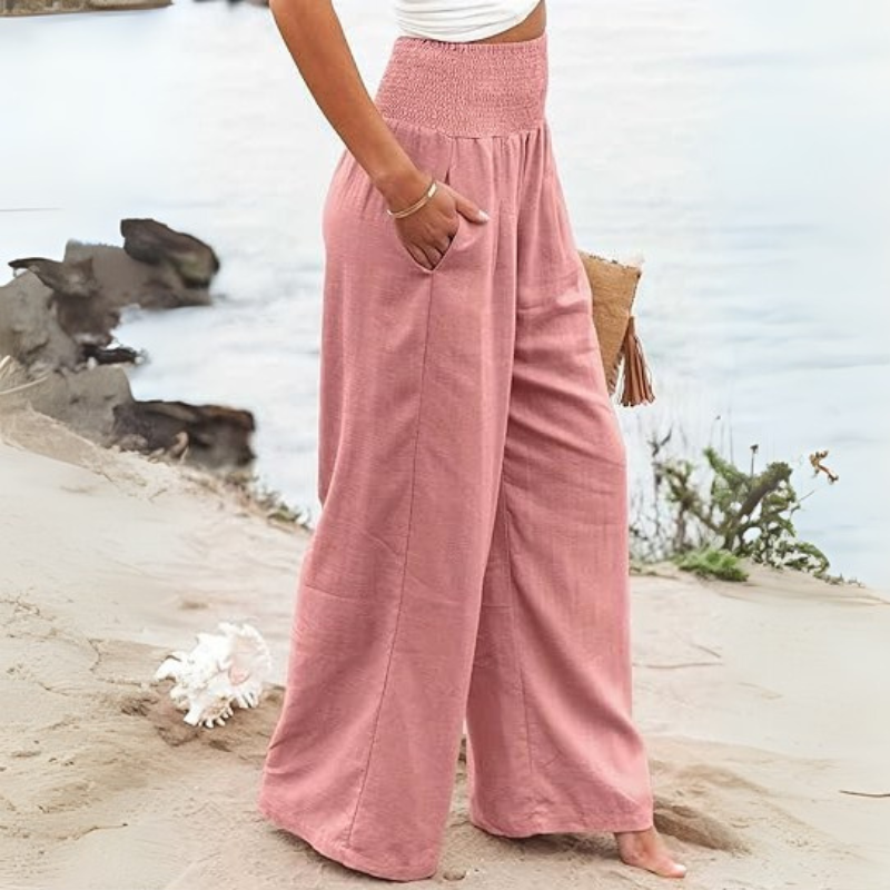 BEATRIX  | FREYA HIGH-WAIST LOOSE FIT TROUSERS