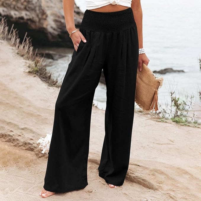 BEATRIX  | FREYA HIGH-WAIST LOOSE FIT TROUSERS
