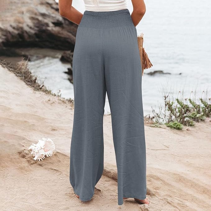 BEATRIX  | FREYA HIGH-WAIST LOOSE FIT TROUSERS