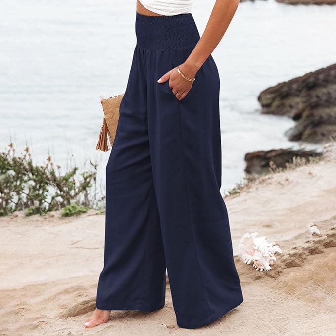 BEATRIX  | FREYA HIGH-WAIST LOOSE FIT TROUSERS