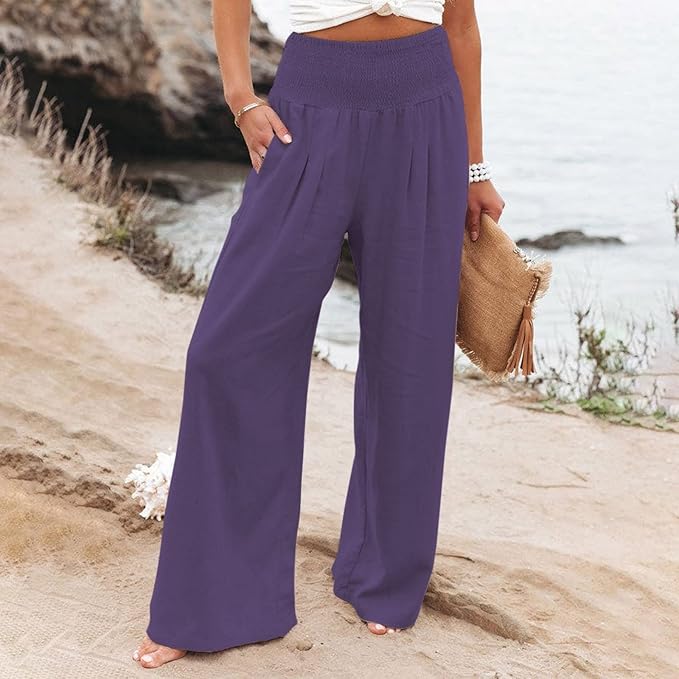 BEATRIX  | FREYA HIGH-WAIST LOOSE FIT TROUSERS