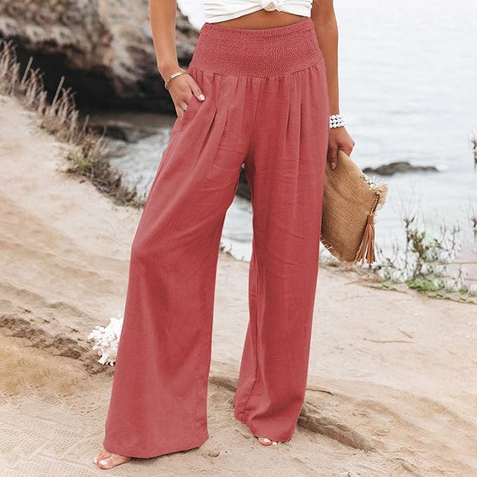 BEATRIX  | FREYA HIGH-WAIST LOOSE FIT TROUSERS