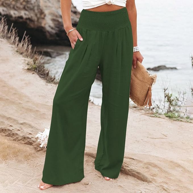BEATRIX  | FREYA HIGH-WAIST LOOSE FIT TROUSERS
