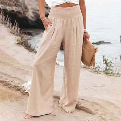 BEATRIX  | FREYA HIGH-WAIST LOOSE FIT TROUSERS