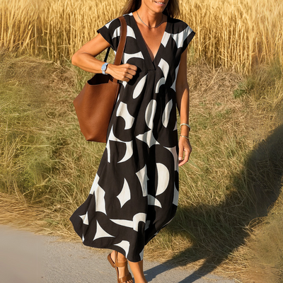 Valérie | Flowy Dress with V-Neck