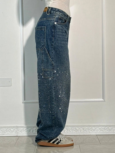 Ella | Balloon Carpenter Shine Denim Jeans