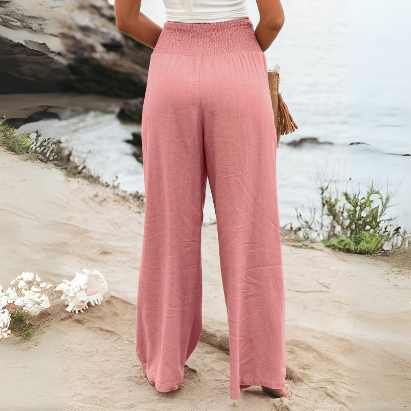 BEATRIX  | FREYA HIGH-WAIST LOOSE FIT TROUSERS