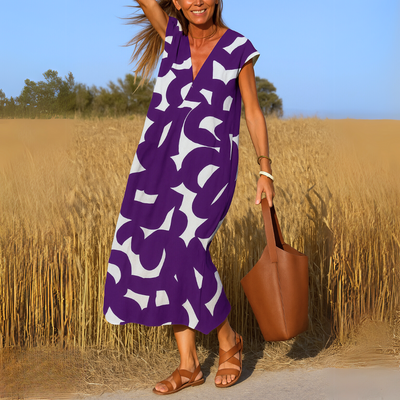 Valérie | Flowy Dress with V-Neck