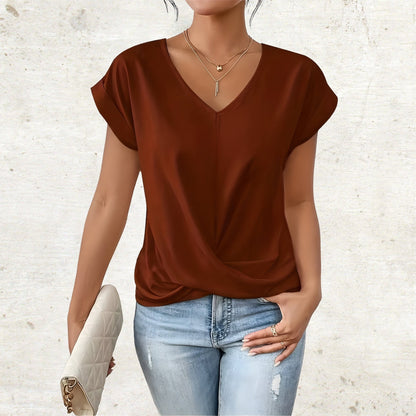 Katharina | Elegant shirt with V-neck