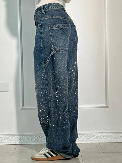 Ella | Balloon Carpenter Shine Denim Jeans