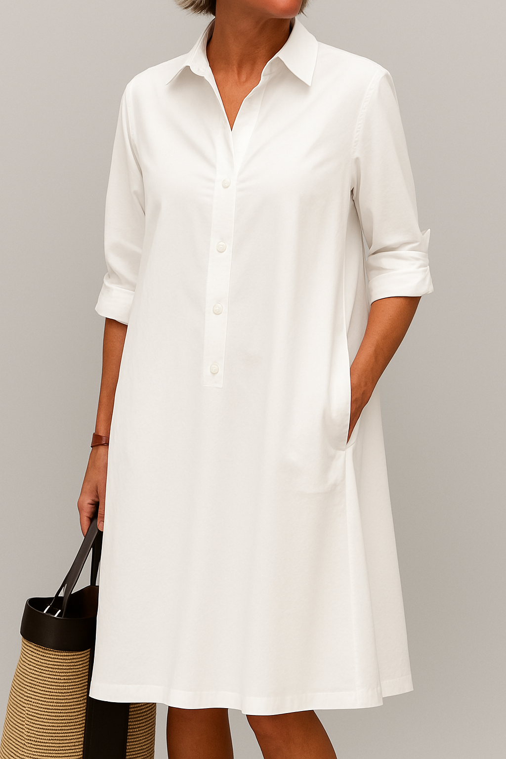 Elodie - Button-up shirt dress
