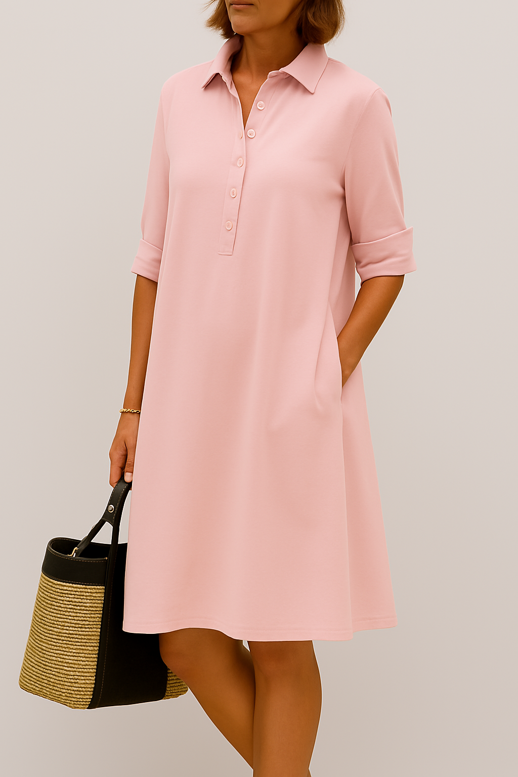 Elodie - Button-up shirt dress
