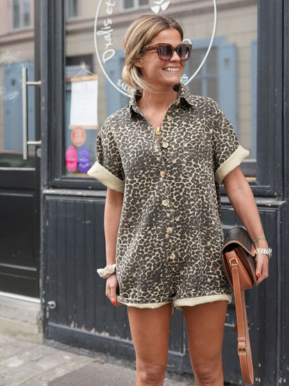 Nonette™ | Leopard Print Romper
