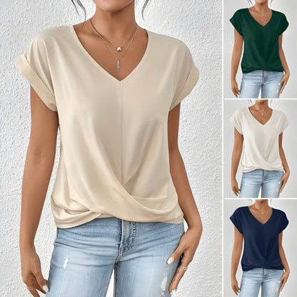 Katharina | Elegant shirt with V-neck