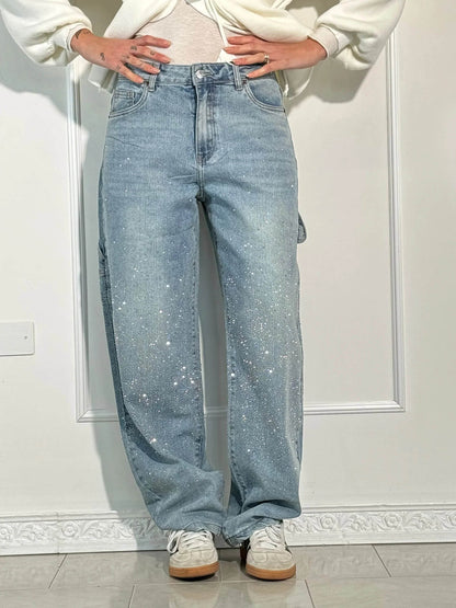Ella | Balloon Carpenter Shine Denim Jeans