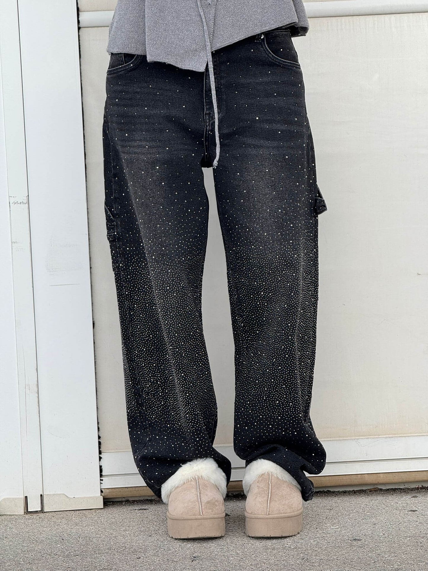 Ella | Balloon Carpenter Shine Denim Jeans