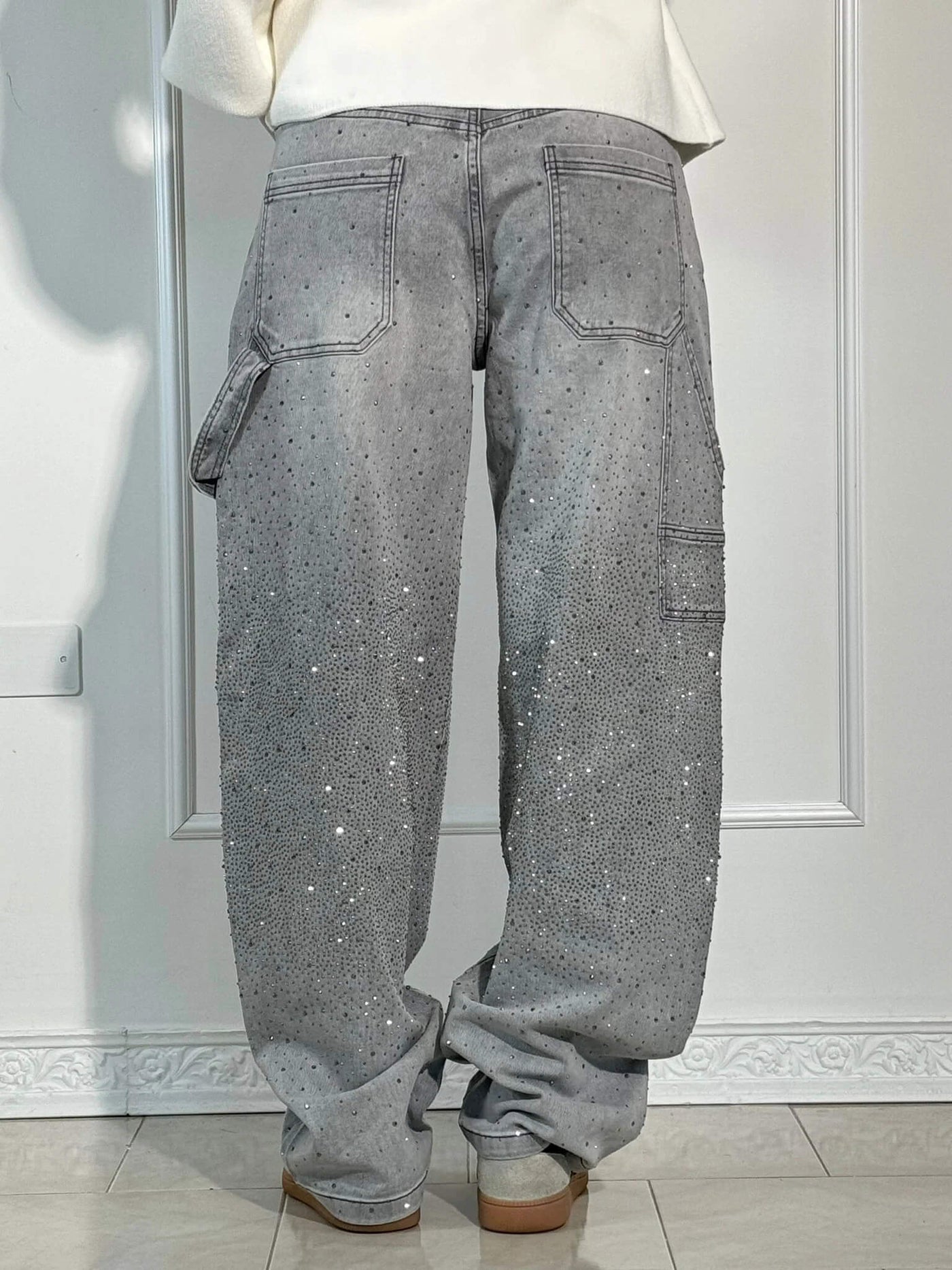 Ella | Balloon Carpenter Shine Denim Jeans