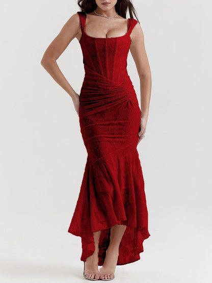 Blue bell floral maxi dress