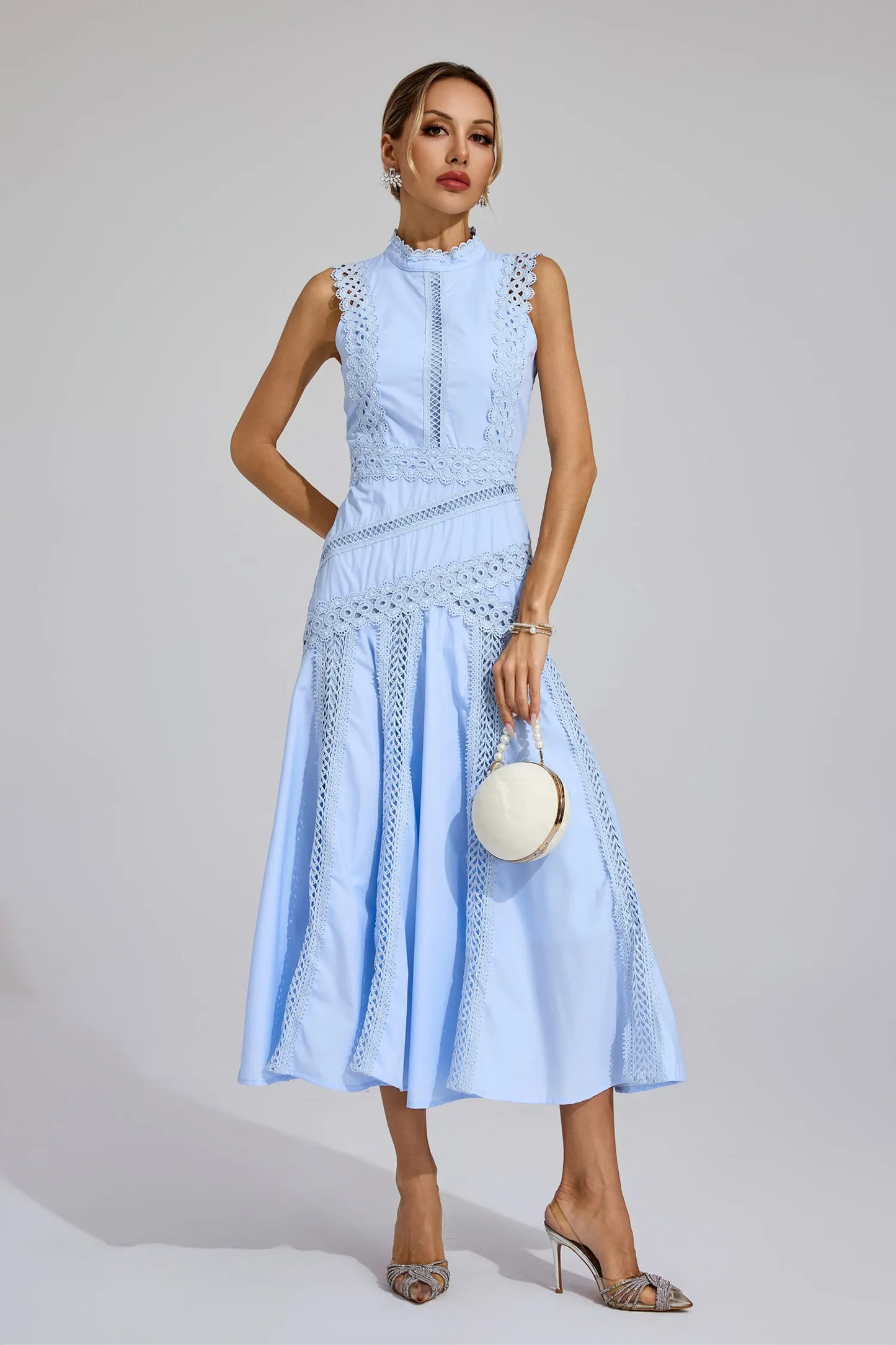 Lisette Sleeveless Lace Dress