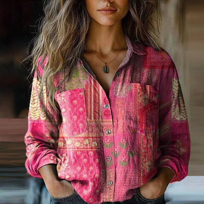 NIVES | Printed Vintage Blouse