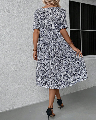 Fleur - Elegant Floral Midi Dress