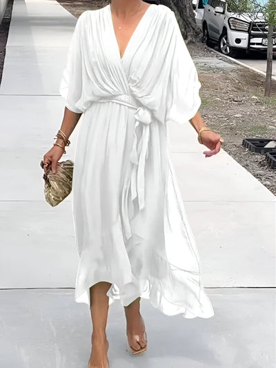 Monica™ | V-Neck Chiffon Dress