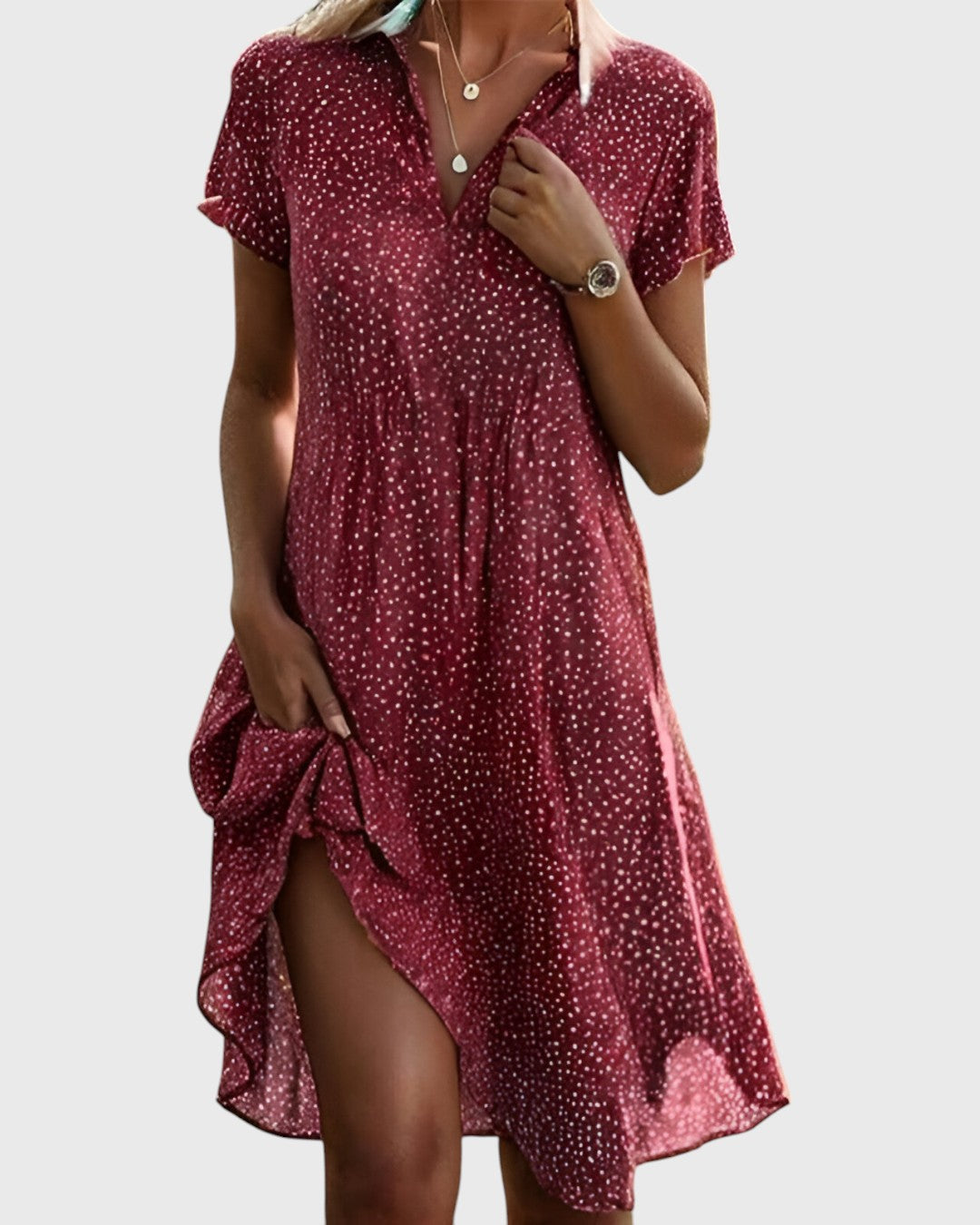 Juliette | Polka Dot Midi Dress